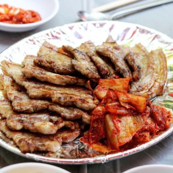 지리산 흑돼지 직화구이 