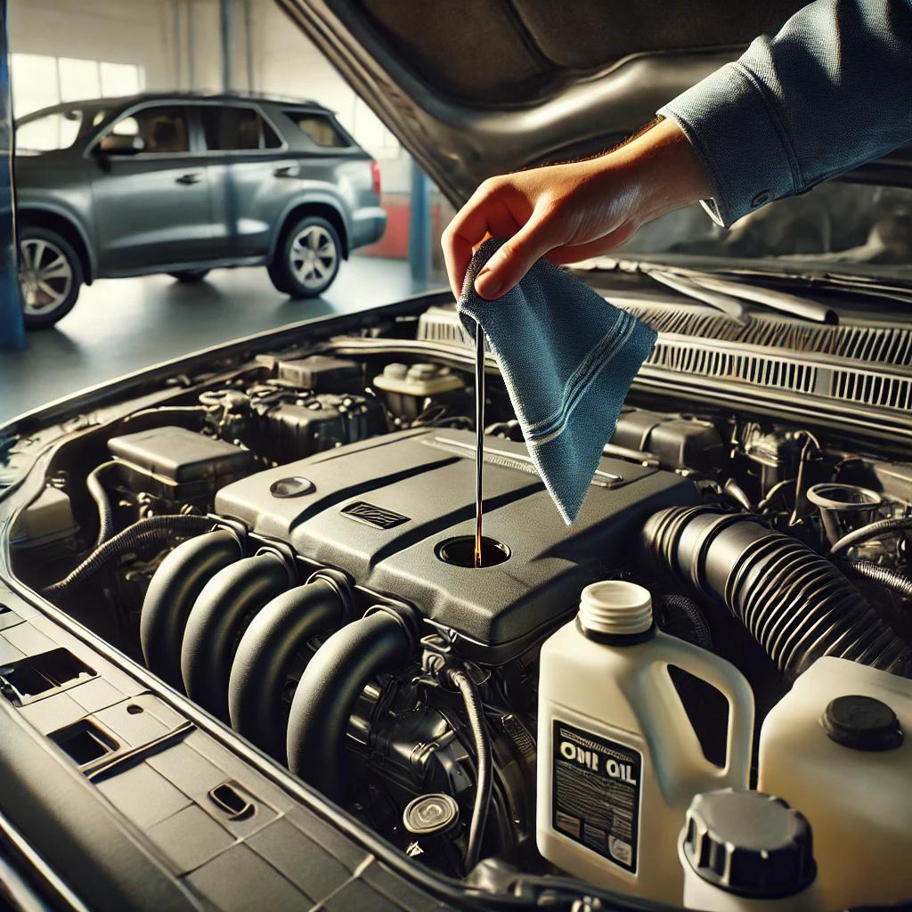 엔진오일 양 체크