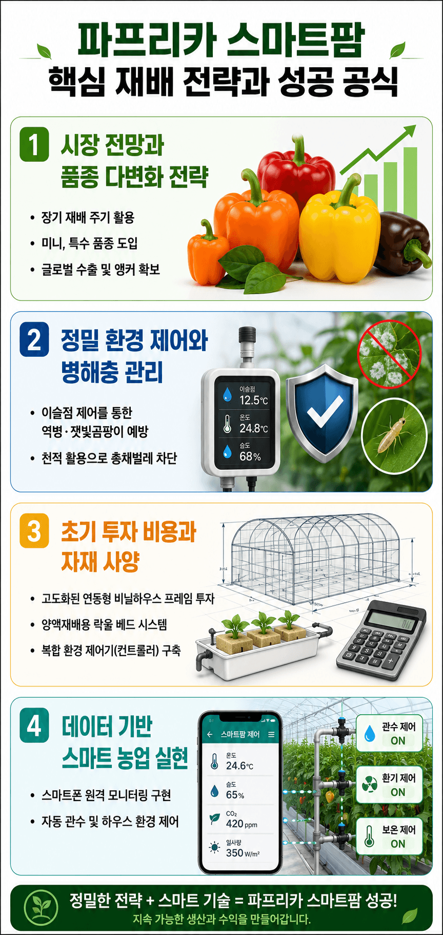 파프리카 재배 전략 인포그래픽