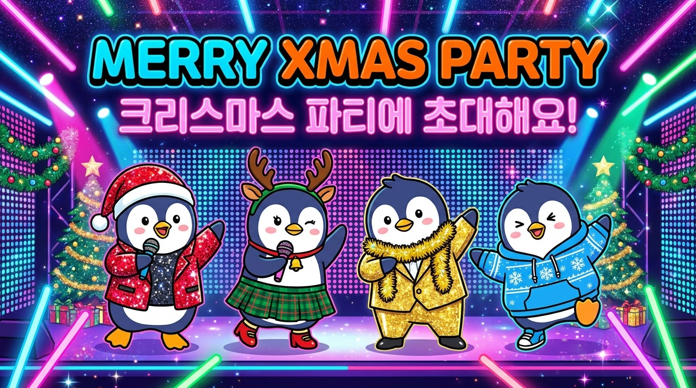K-POP 스타일 펭귄 아이돌