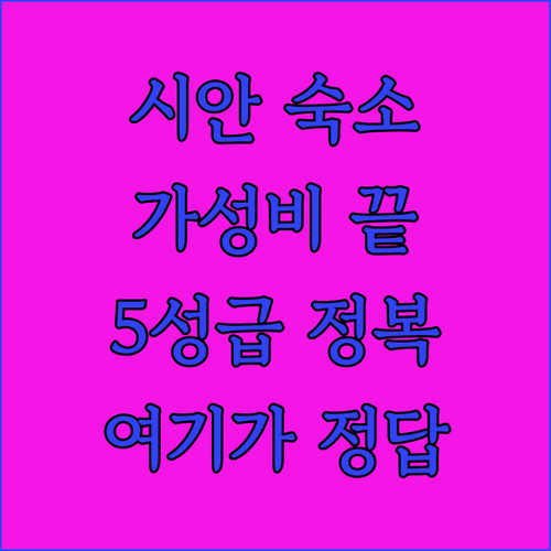 중국 시안 호텔 추천 가성비 숙소부터..