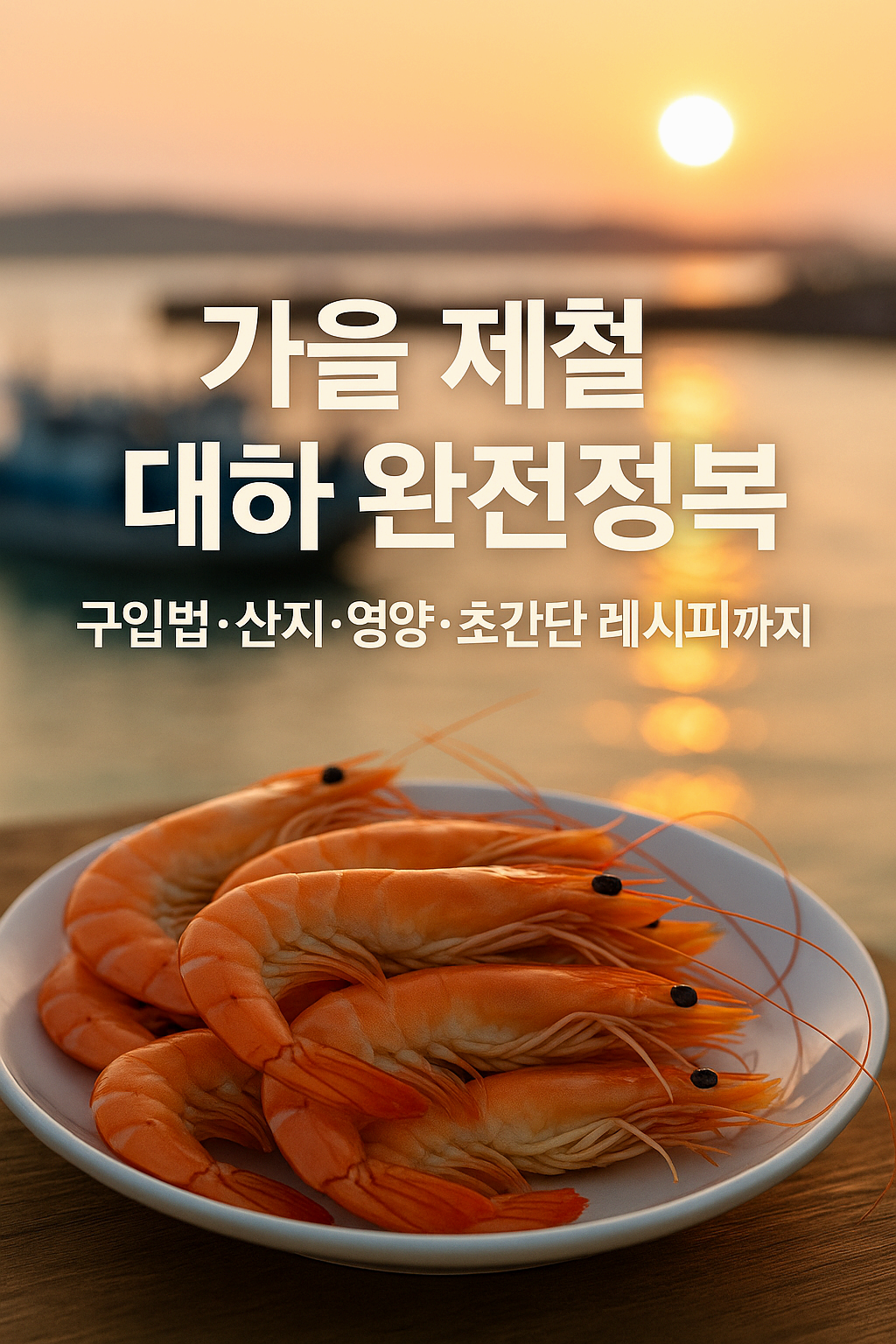 가을 제철 대하 완전정복｜구입법·산지·영양·초간단 레시피까지
