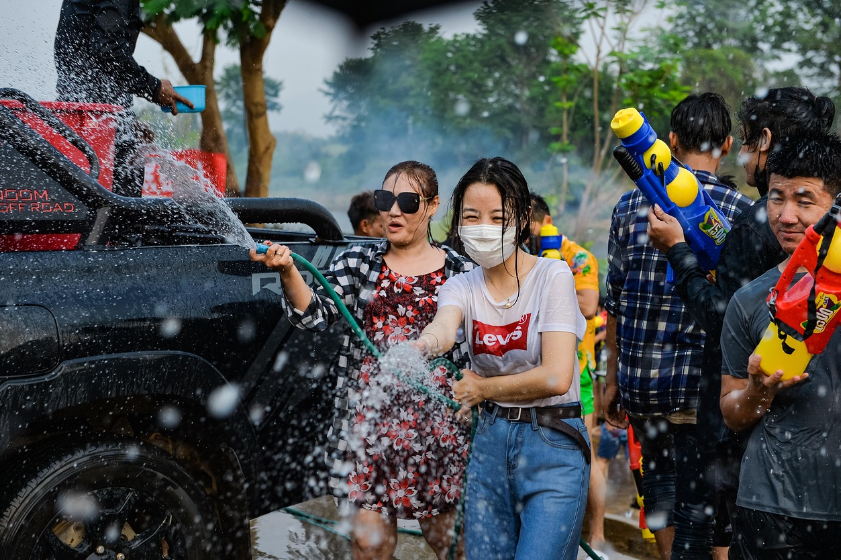 송크란 축제 관련 사진