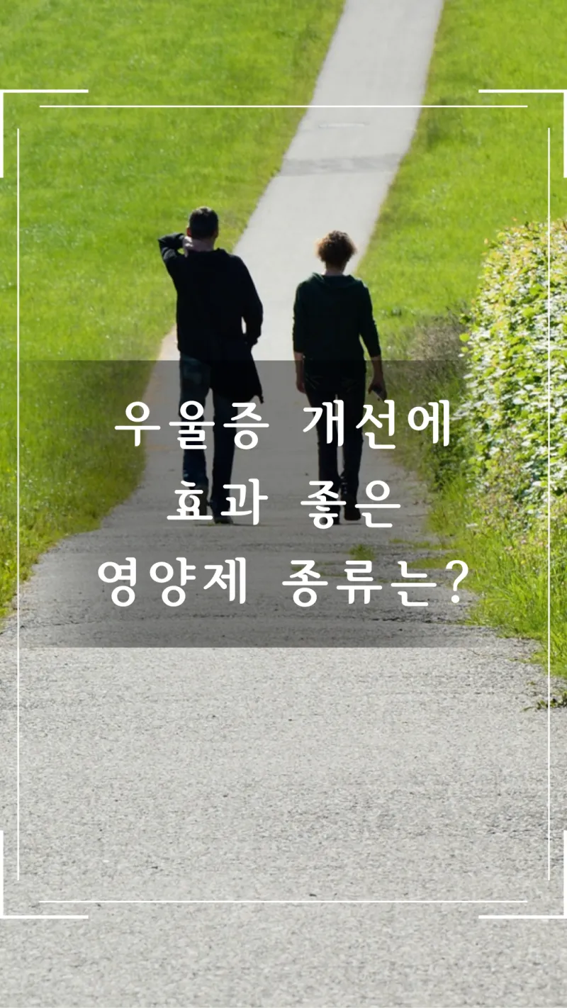 우울증 개선에 좋은 영양제는?