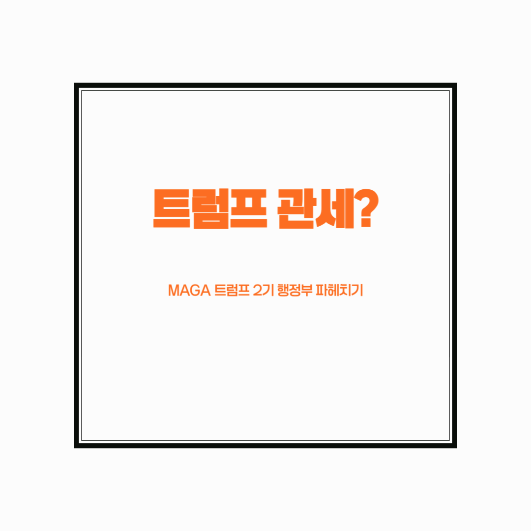 도대체 트럼프 관세가 머야?