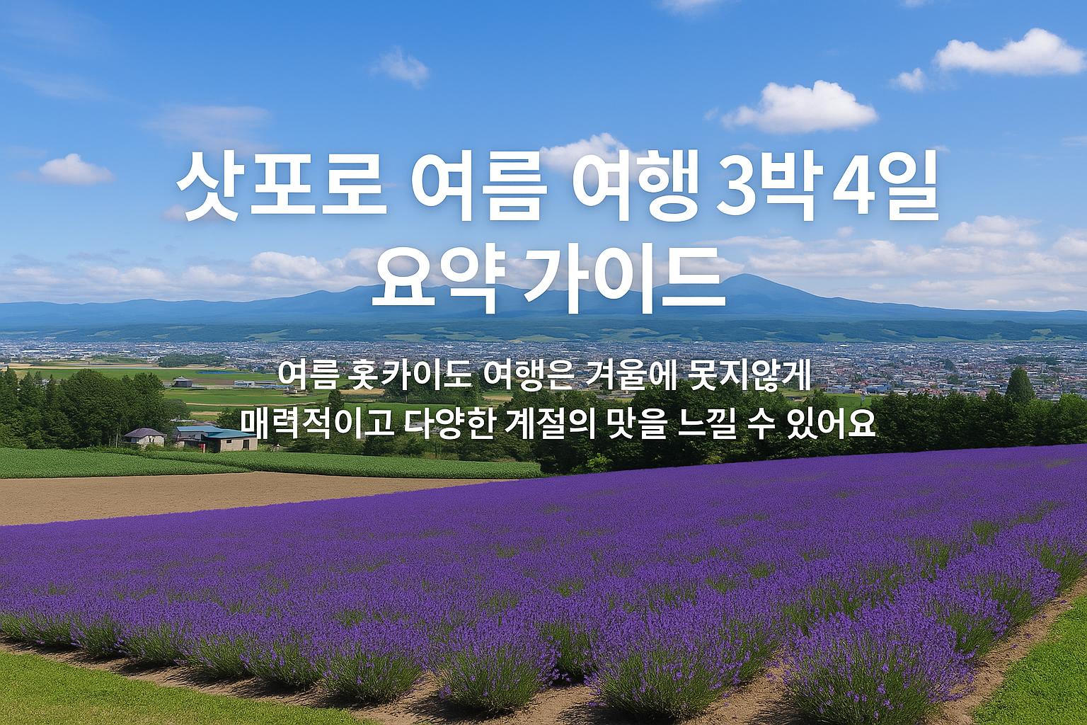 삿포로 여름 여행