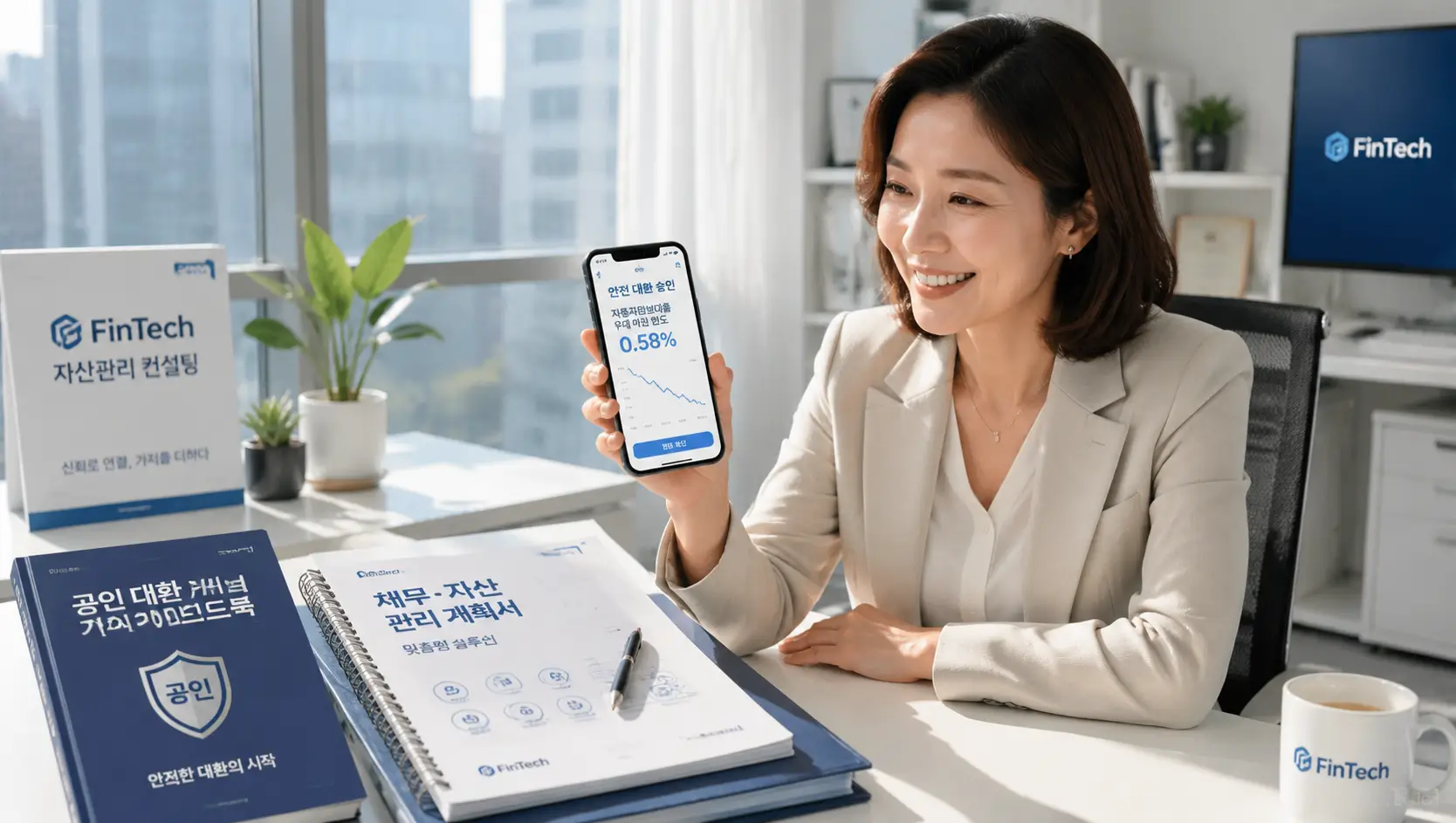 현대 캐피탈 자동차 담보 대출 후기 평점 방어법 및 부동산 추가 자산 연동 우대 마진을 핀테크 플랫폼으로 비교하는 모습