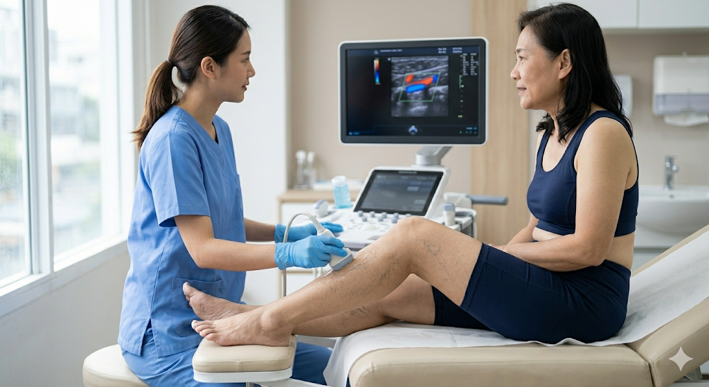 하지정맥류 초음파검사는 필수