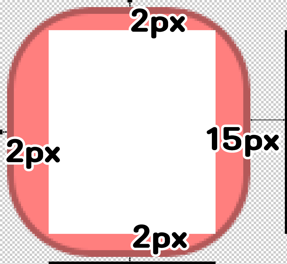 카톡 말풍선 마진 영역