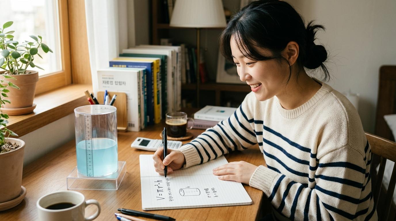 원기둥의 부피 공식