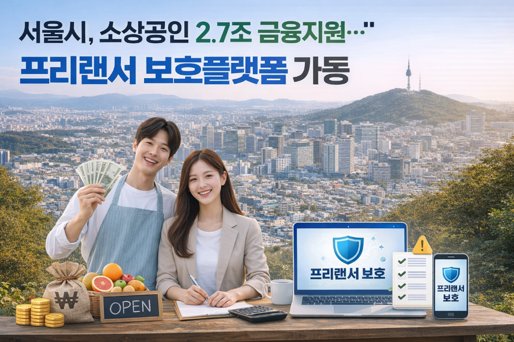 서울시 소상공인 2.7조 지원, 프리랜서 보호까지 한눈에