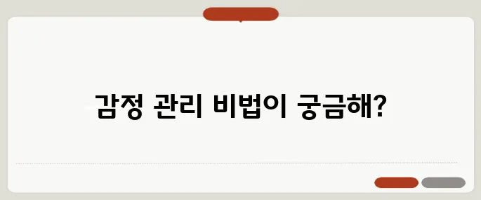 멘탈 강해지는법 감정 휘둘리지 않는 연습