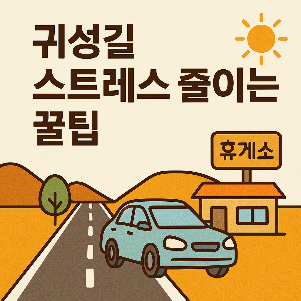 귀성길 스트레스 줄이는 꿀팁