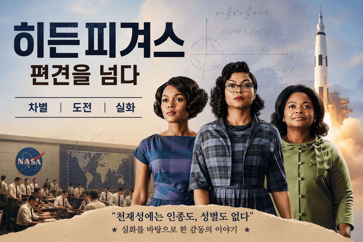 영화 히든피겨스 대체포스터