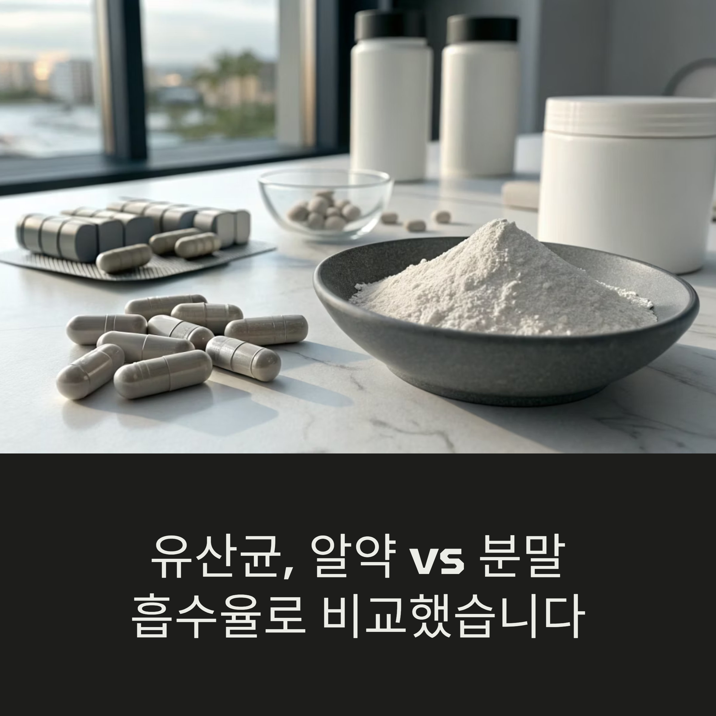 유산균, 알약이 좋을까 분말이 좋을까