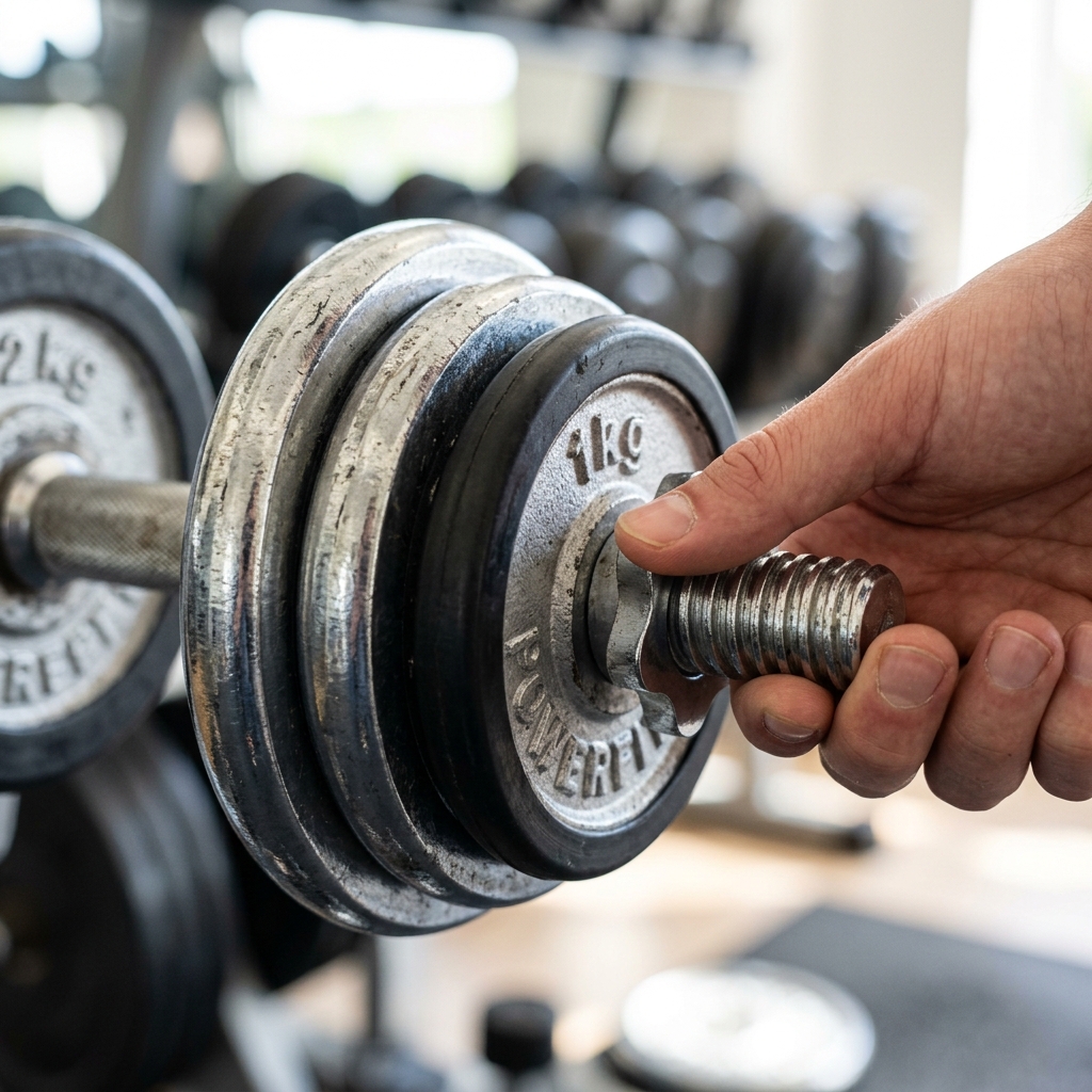 무게조절 덤벨 고르는법 무게 선택 실패 사례