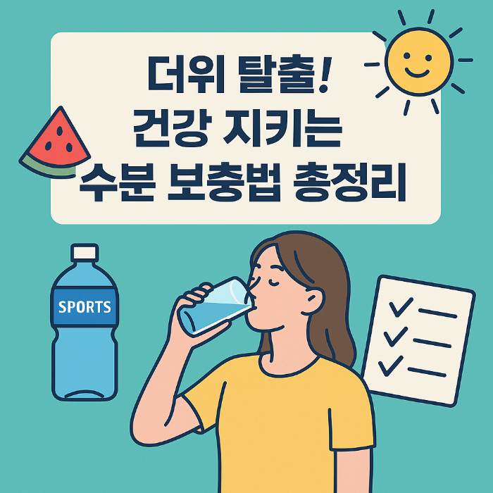더위 탈출! 건강 지키는 수분 보충법 총정리