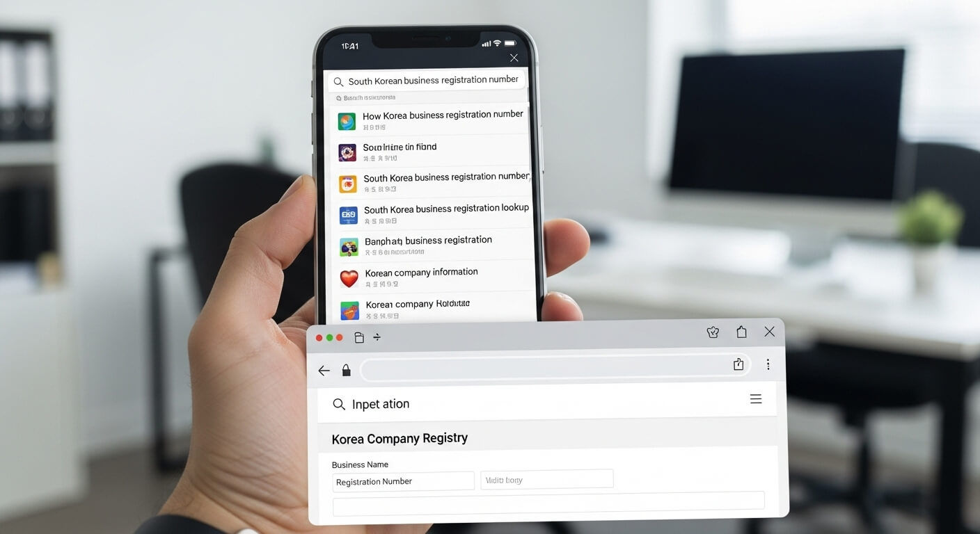 상호명으로 사업자등록번호