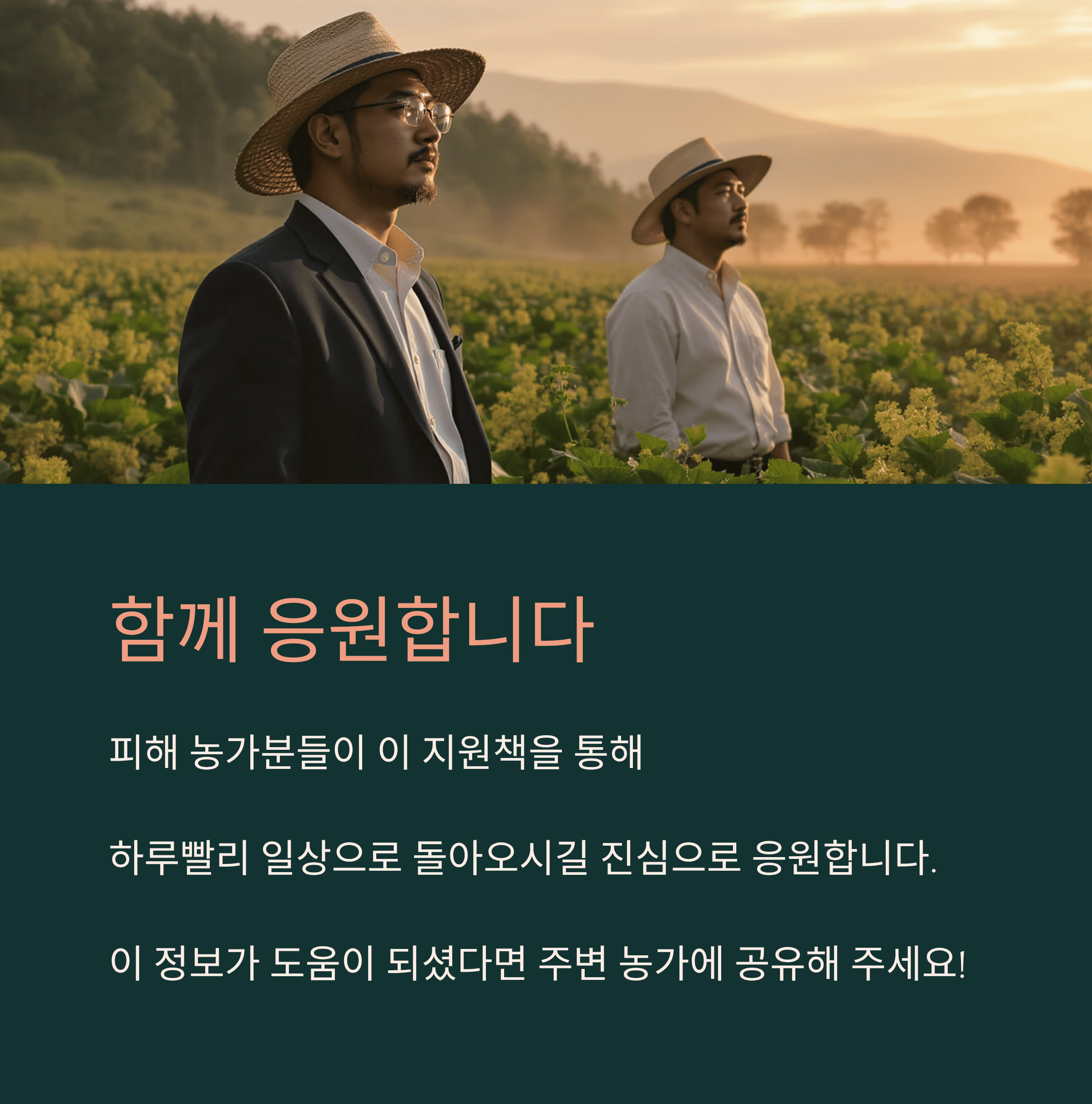 &quot;폭우 피해&quot; 농민들에게 전해진 희망의 소식! 정부 지원금