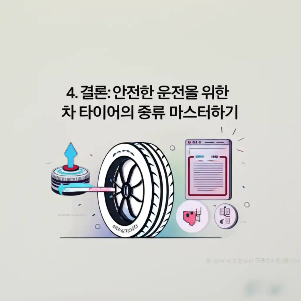 안전 운전을 위한 차 타이어의 종류별 특징과 선택 가이드 요약 (결론).