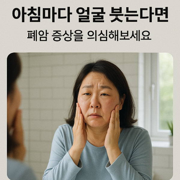 아침마다 얼굴 붓는다면? 폐암 증상을 의심해보세요