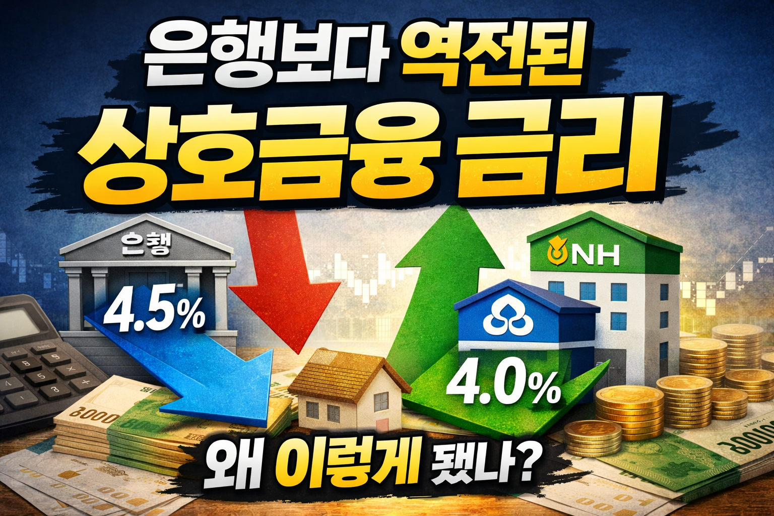 은행보다 싼 농협·새마을금고 주담대