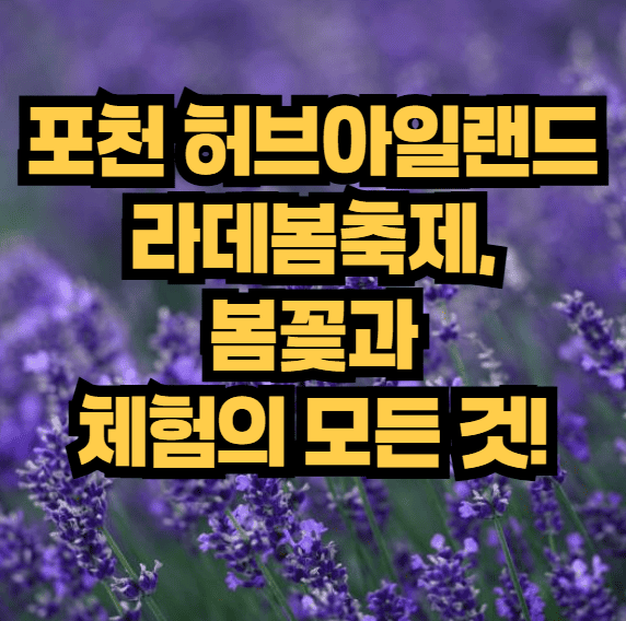 포천 허브아일랜드 라데봄축제