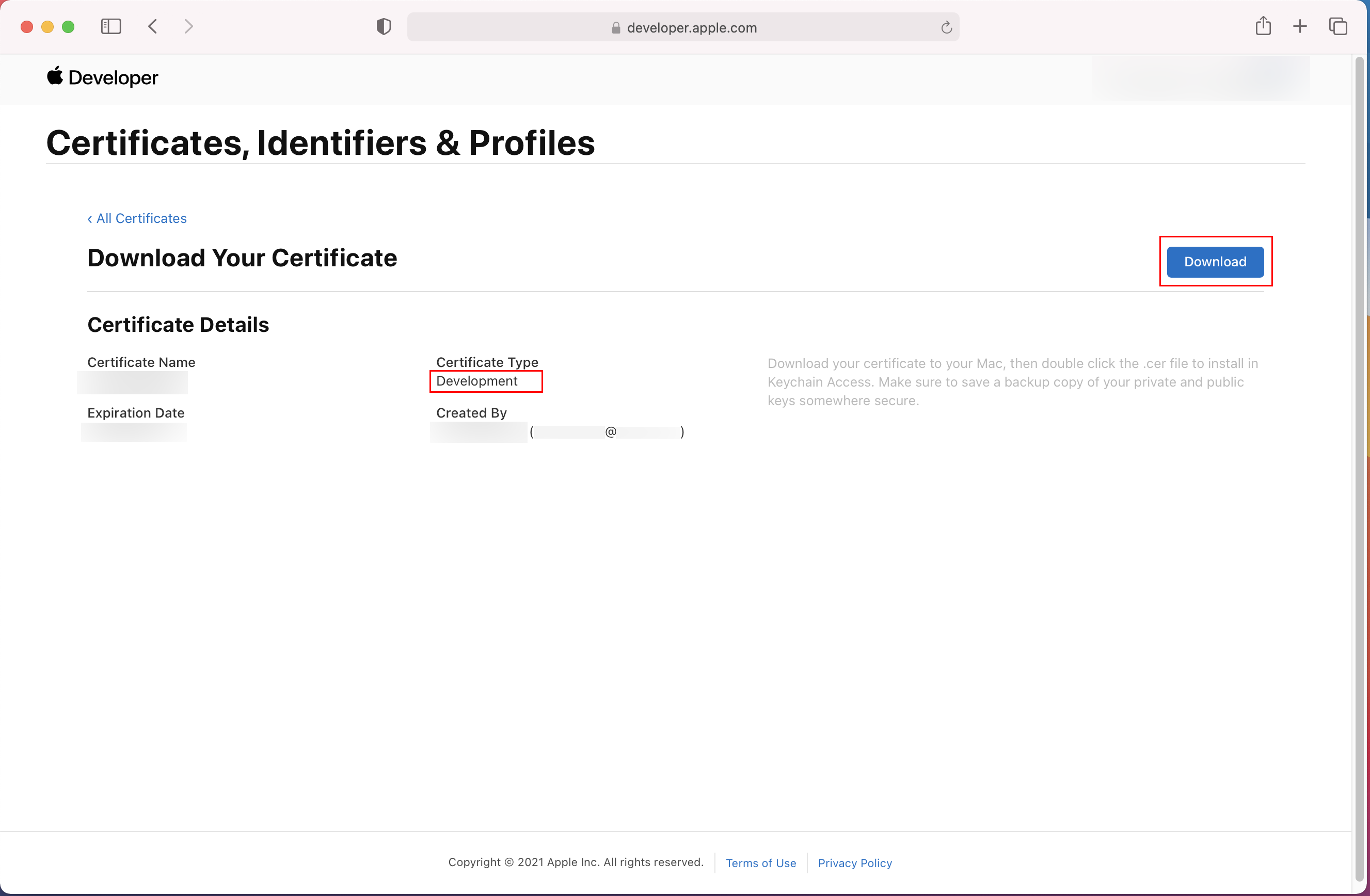 DownloadYourCertificate