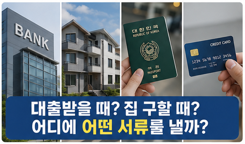 "내 상황엔 어떤 걸 떼야 할까?" - 2026 직장인 소득증빙 필수 서류 4종 사용처 및 발급방법 완벽 정리