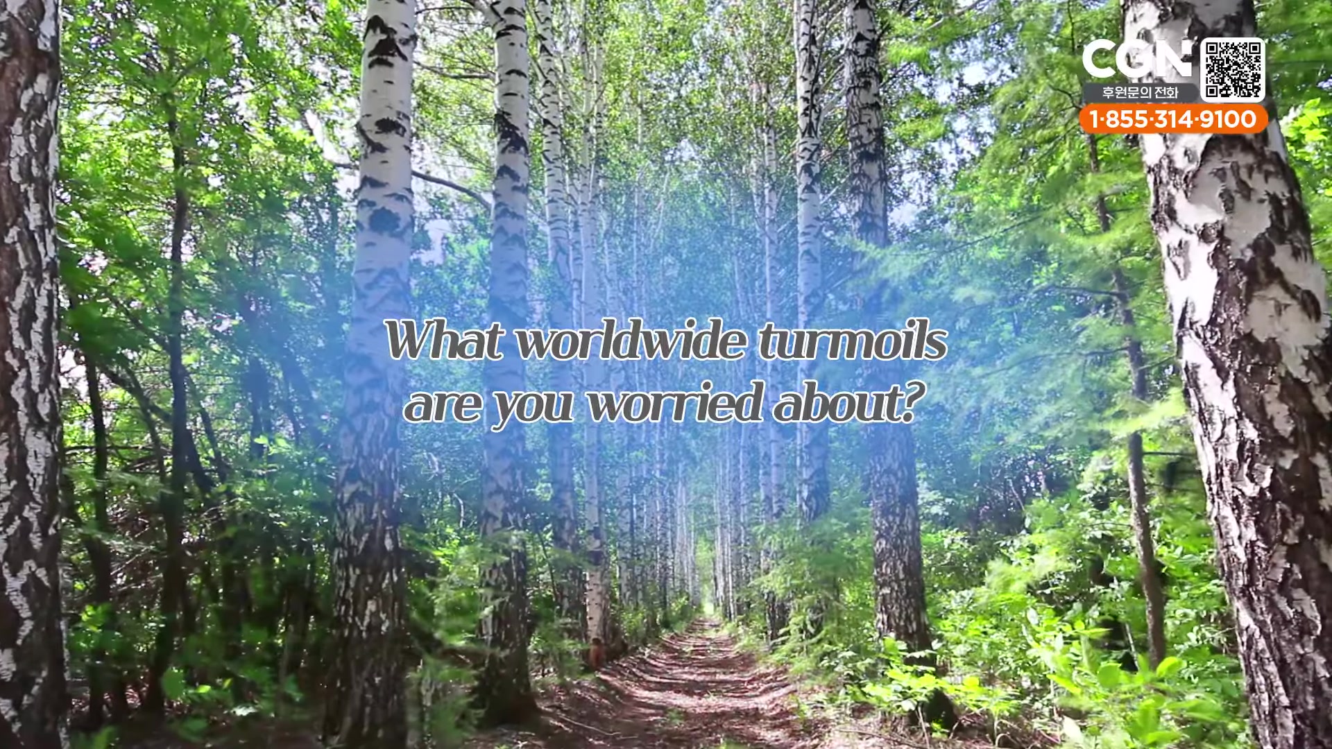 What worldwide turmoils are you worried about?