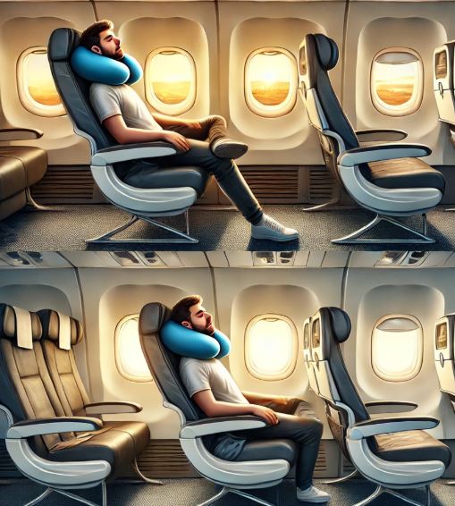 장거리 비행 시 최적의 좌석 선택법 이미지