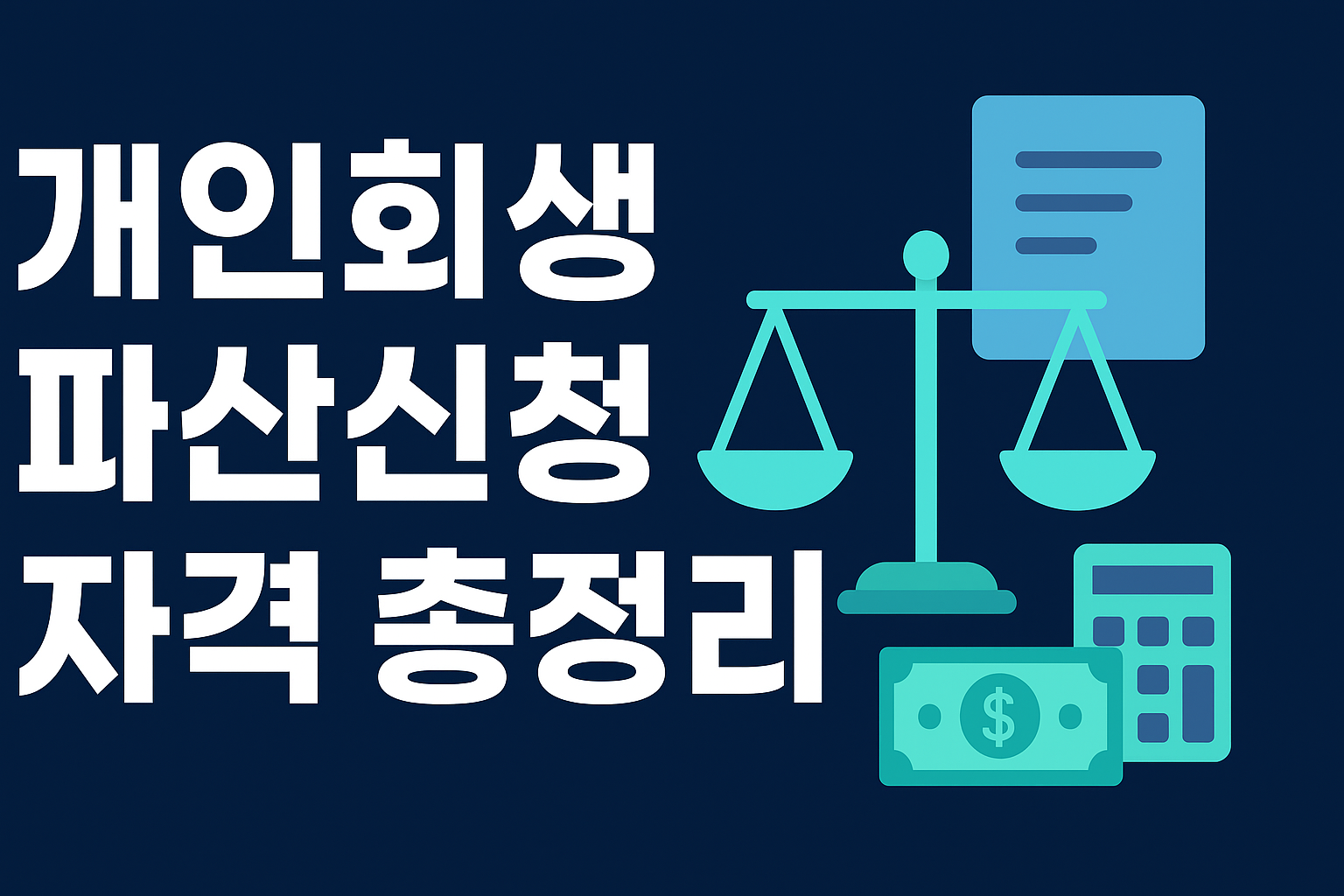 개인회생 파산신청 자격
