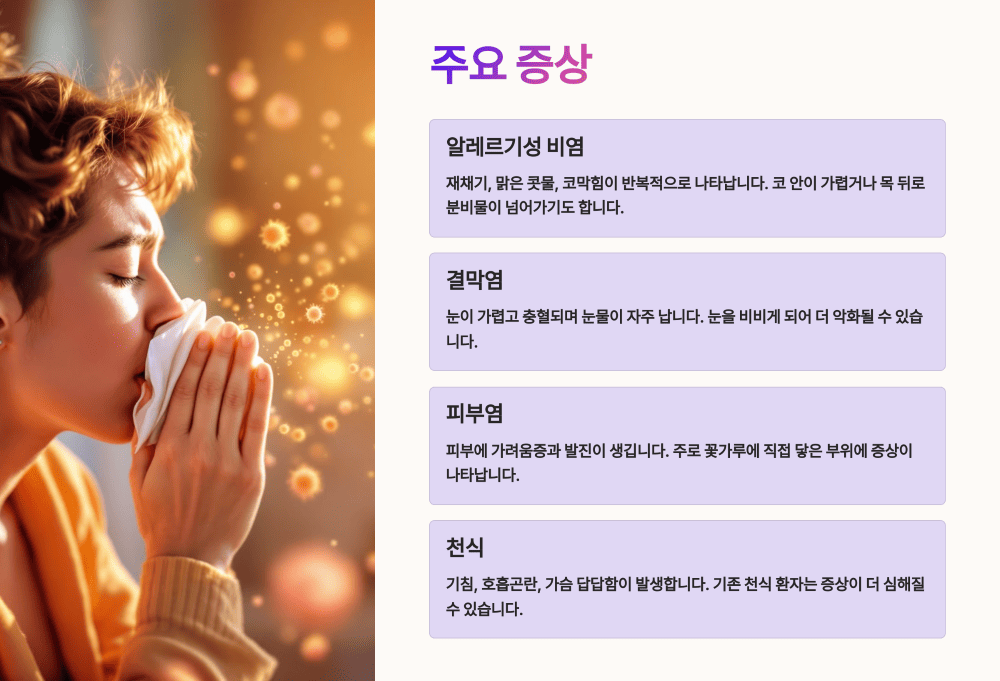 주요 증상