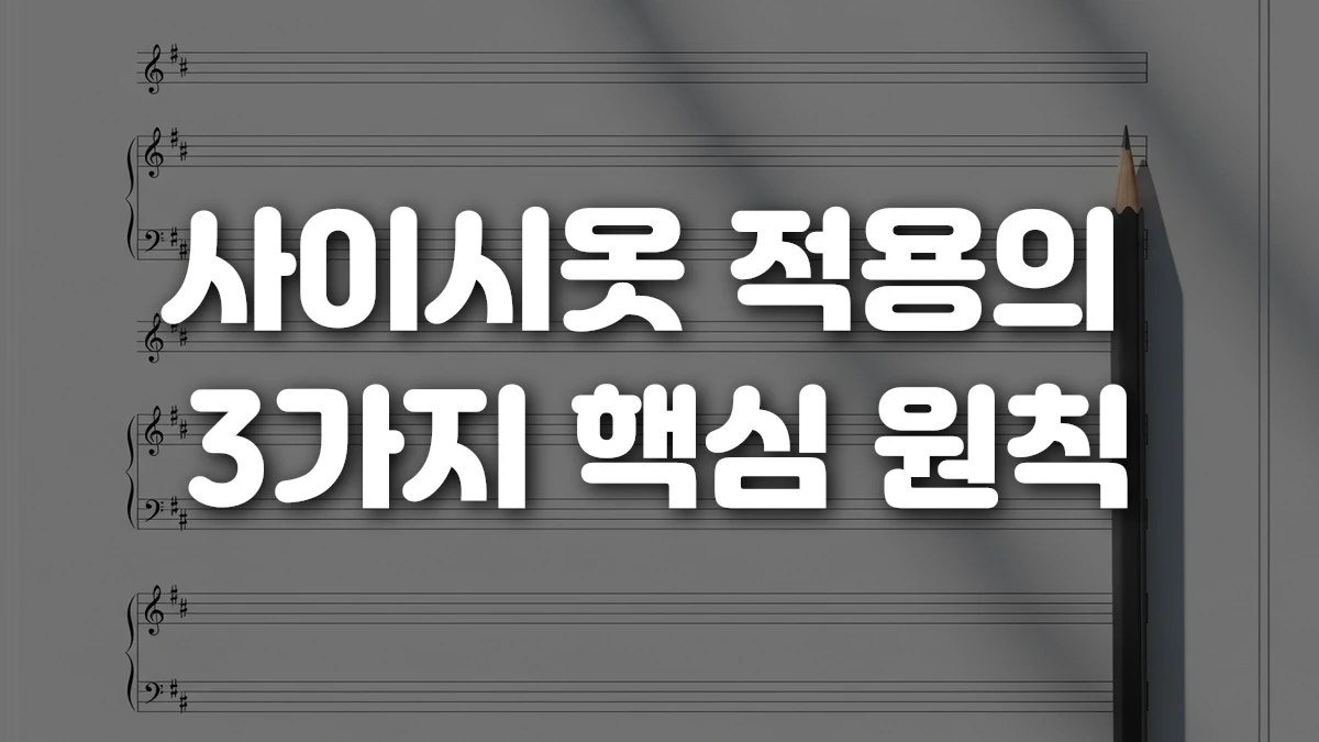 사이시옷 적용의 3가지 핵심 원칙