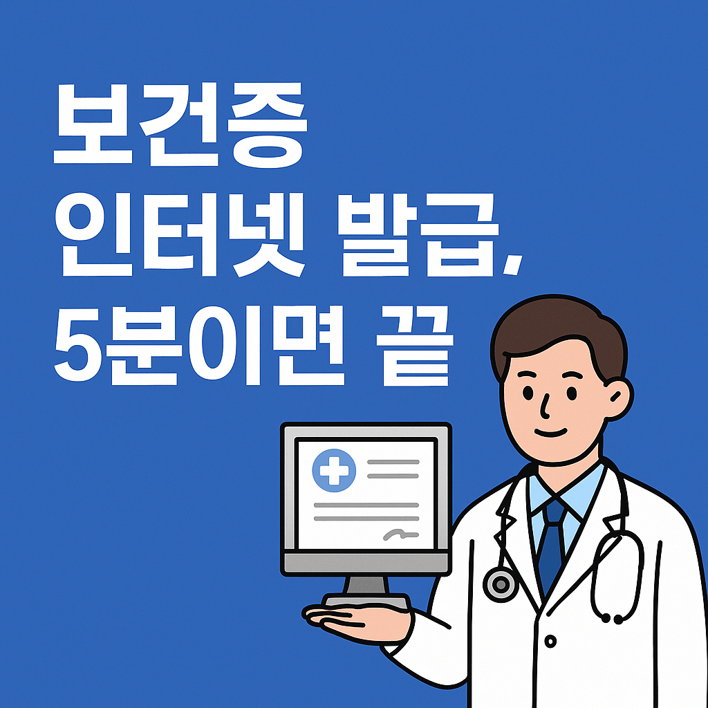보건증 인터넷발급방법