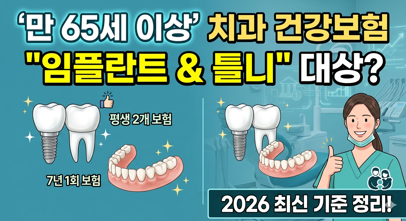 만 65세 이상 임플란트와 틀니 건강보험 적용 대상
