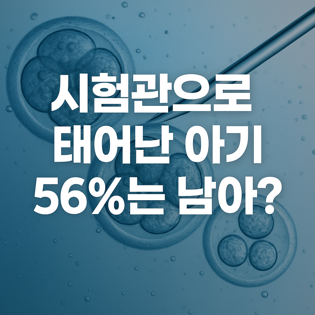 &ldquo;시험관으로 태어난 아기 56%는 남아? &ndash; 배아 발달 속도 차이의 비밀&rdquo;