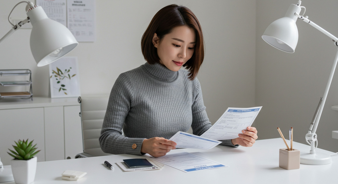 H-1B 전문직 취업비자 공부하는 여성