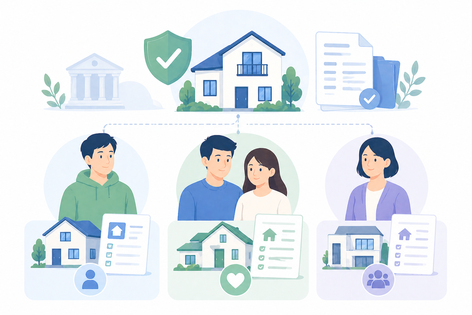 청년버팀목 신혼부부 일반 전세대출 유형별 조건 비교 이미지