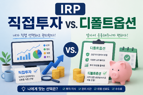 퇴직연금 직접투자 vs. 디폴트옵션 어느 것이 나을까 고민중