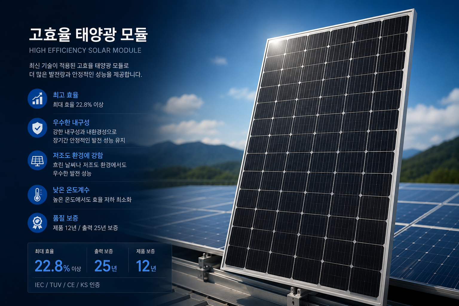 고효율 태양광 모듈