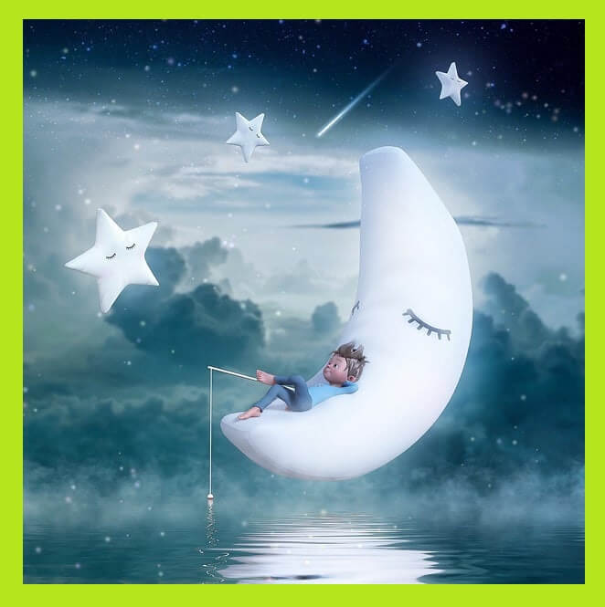 달-위-누워서-꿈-낚시-중인-소년