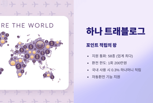 2025년 인기 트래블카드 4종 실사용 후기