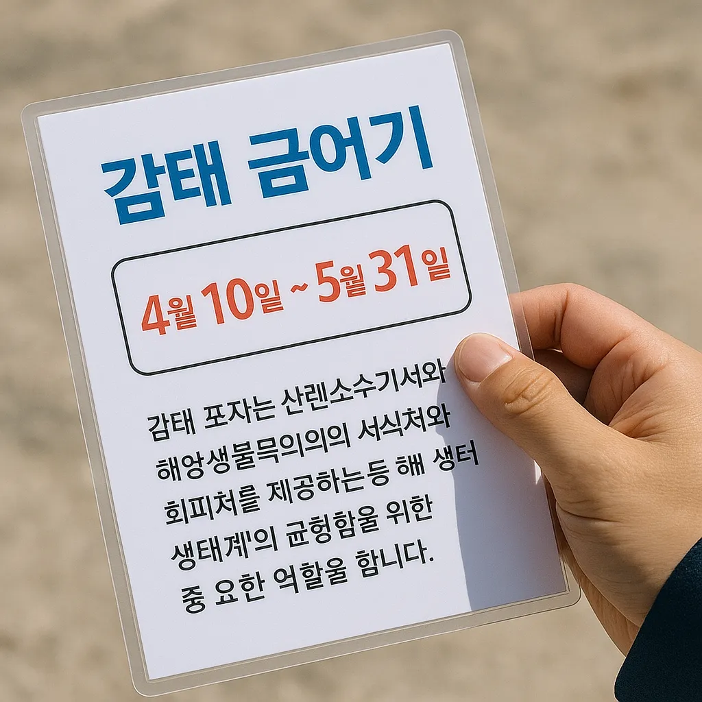 감태 금어기 정보 블로그