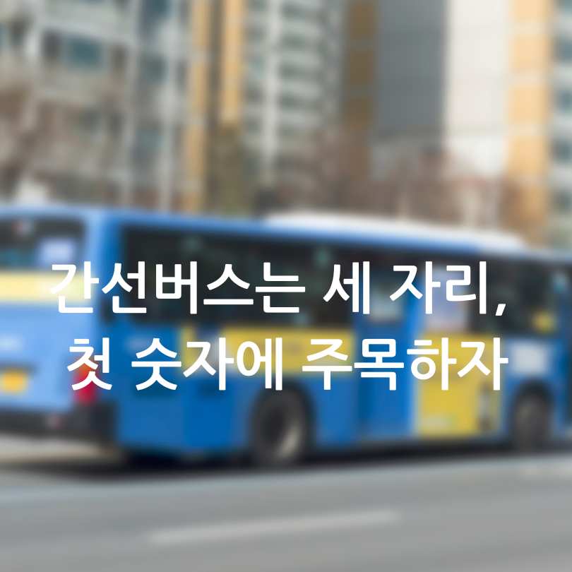 서울 버스 번호 비밀&amp;#44; 규칙