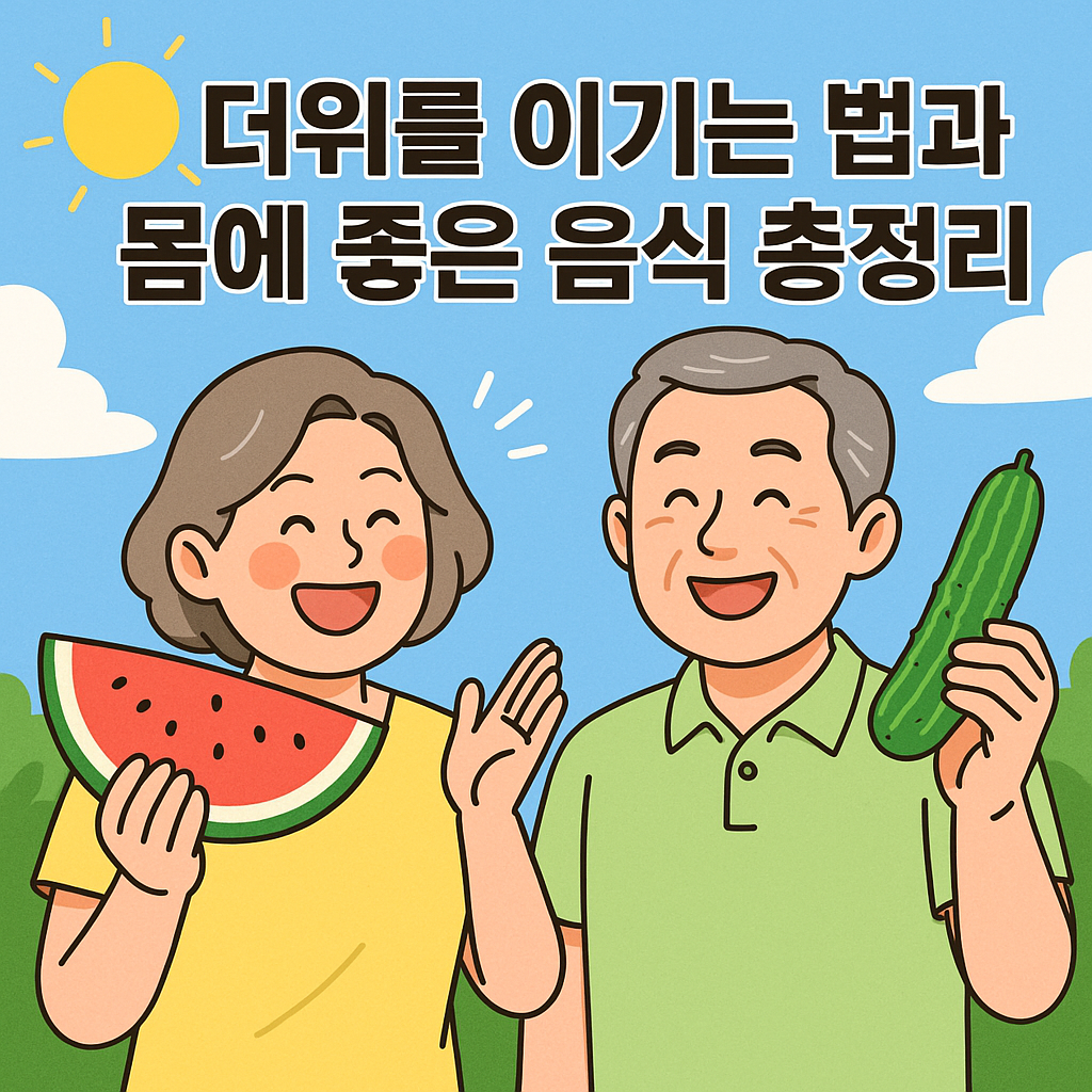 요즘 너무 더우시죠? 더위를 이기는 법과 몸에 좋은 음식 총정리