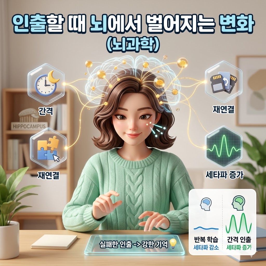 인출할 때 뇌에서 벌어지는 변화 (뇌과학)