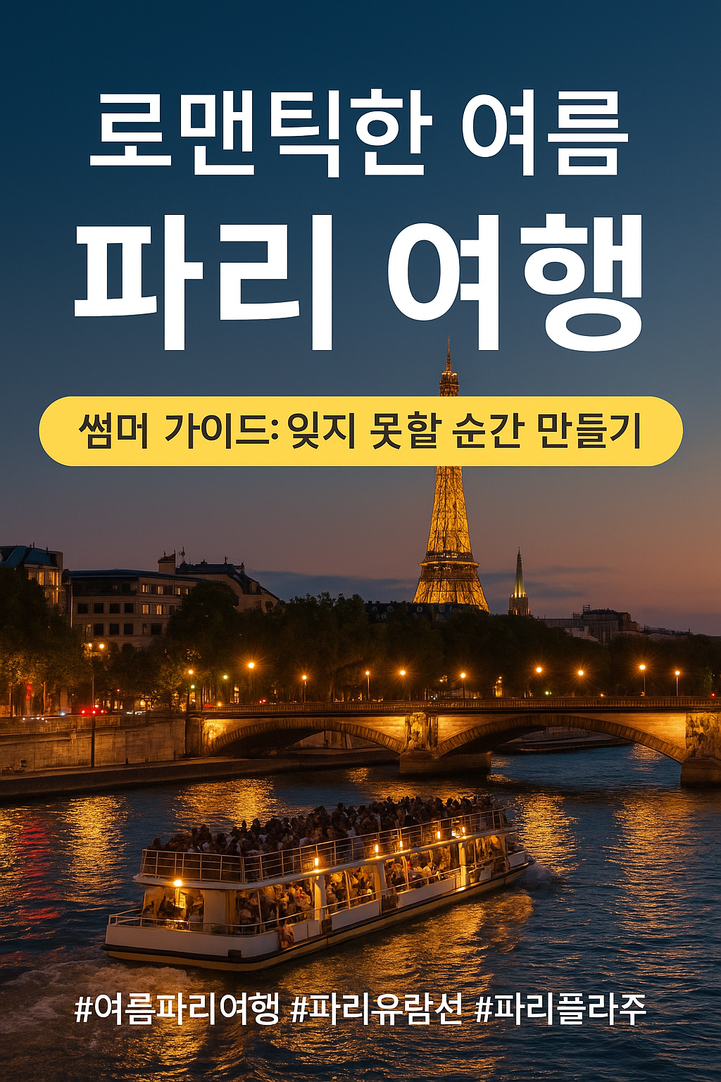 로맨틱한 여름 파리 여행