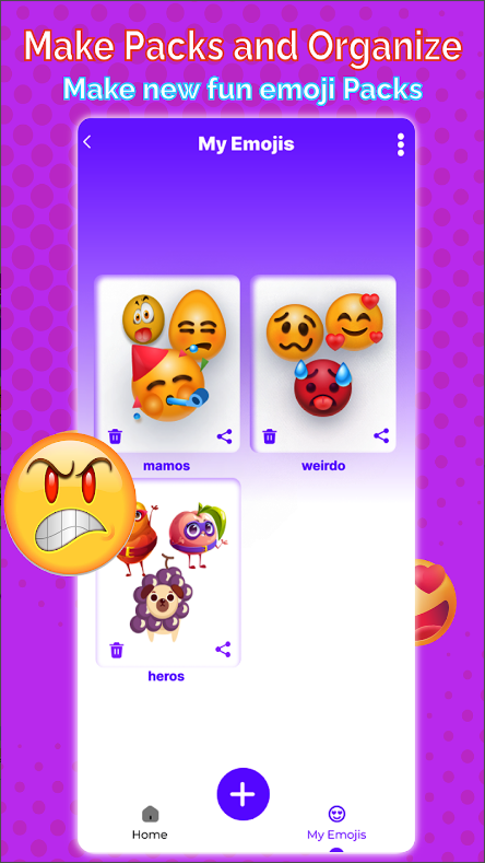 이모티콘 메이커, 나만의 귀여운 이모티콘을 만들기