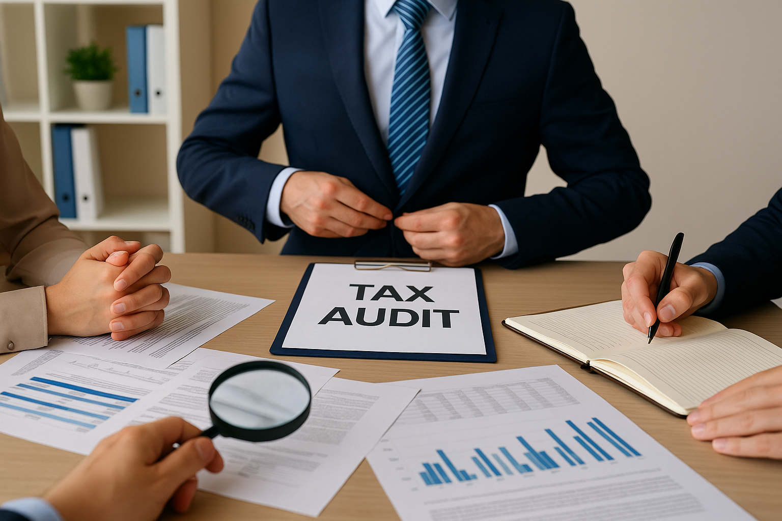 세무조사 받는 사진